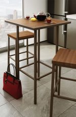 Amisco Bradley Non-Swivel Stool in Kitchen