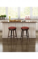 Amisco Grace Swivel Stool in Traditional Farmhouse Kitchen