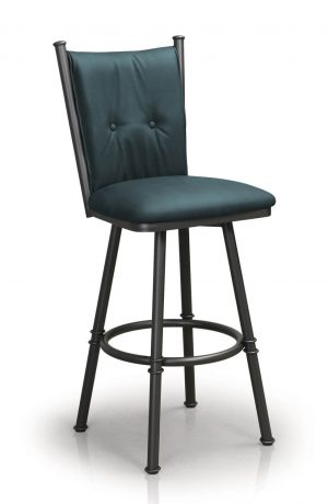 Trica's Arthur Swivel Bar Stool in Dillon Williamsburg Vinyl