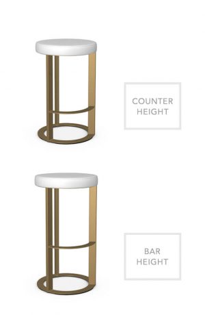 Amisco's Allegro Backless Stool in Counter Height and Bar Height
