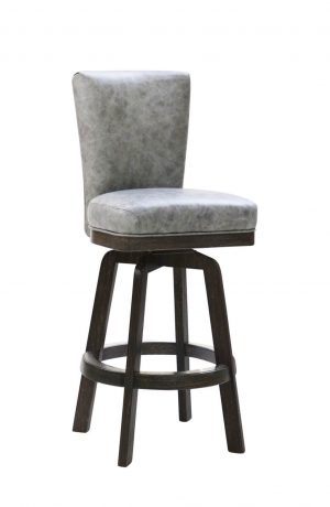 Darafeev's 617 Oak Wood Swivel Bar Stool with Back