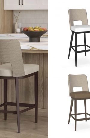 Amisco's Chase Transitional Custom Made Bar Stool