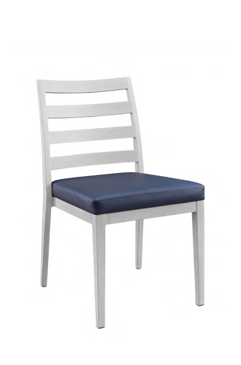 IH Seating Claire Silver Metal Dining Chair with Ladder Back