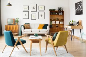 Mid-Century Modern Living Room Interior