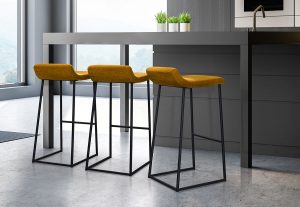 Zoey Bar Stools in Modern Kitchen