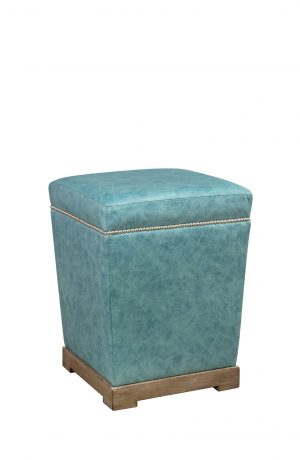 Leathercraft's Montrose 759 Upholstered Backless Counter Stool with Nailhead Trim