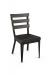 Amisco's Dexter Metal Armless Dining Chair with Backrest