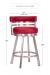 Wesley Allen's Miramar Low Back Stool in Bar Height