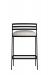 Wesley Allen's Arlo Modern Metal Low Back Bar Stool in Black - Back