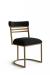 Wesley Allen's Miramar Modern Metal Dining Chair with Curved Back