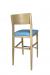 IH Seating's Astrid Natural Wood Bar Stool with Back - Back Side