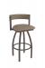 Holland's Artemis Bronze Swivel Bar Stool in Brown