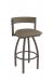 Holland's Artemis Bronze Swivel Bar Stool in Brown