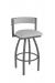 Holland's Artemis Pewter Swivel Bar Stool in Gray