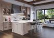 Holland's Hunter Swivel Bar Stools in Modern Kitchen